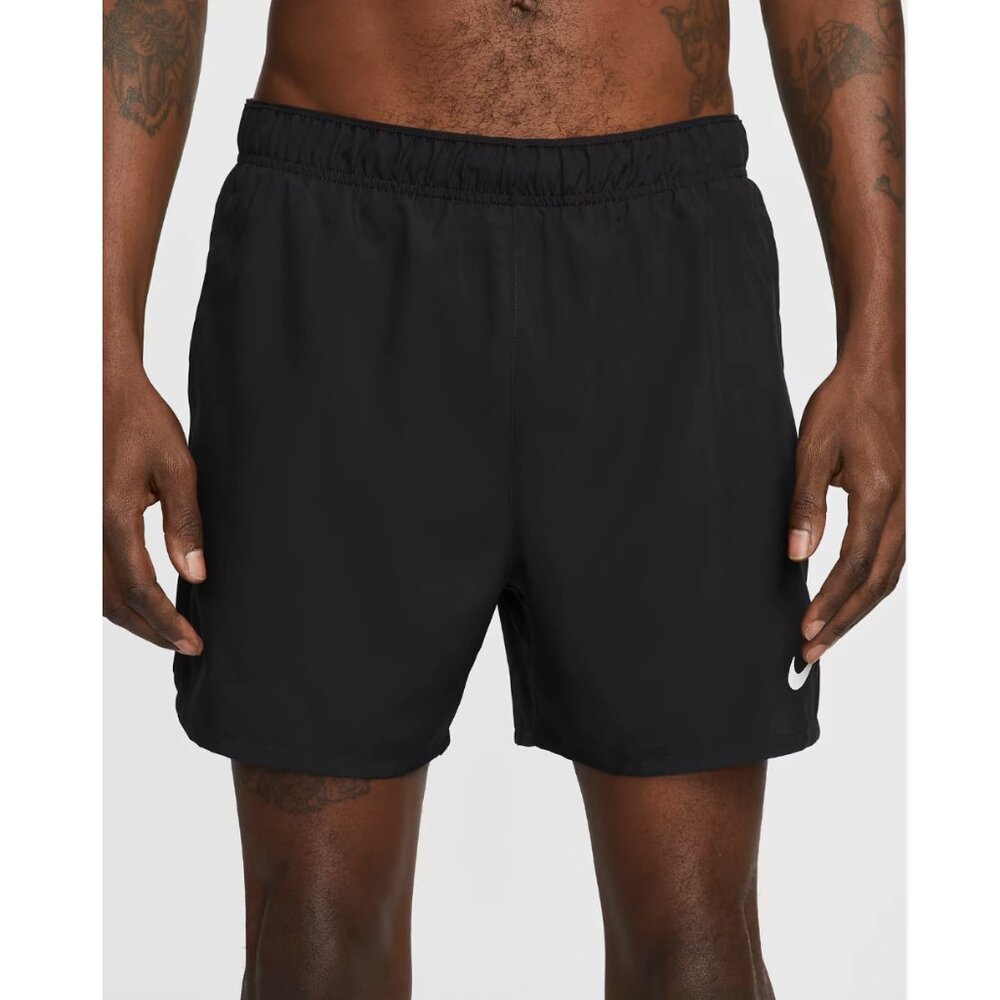 Nike Challenger 5" Mens Lined Running Gym Training Workout Shorts Black XL - Picture 2 of 10